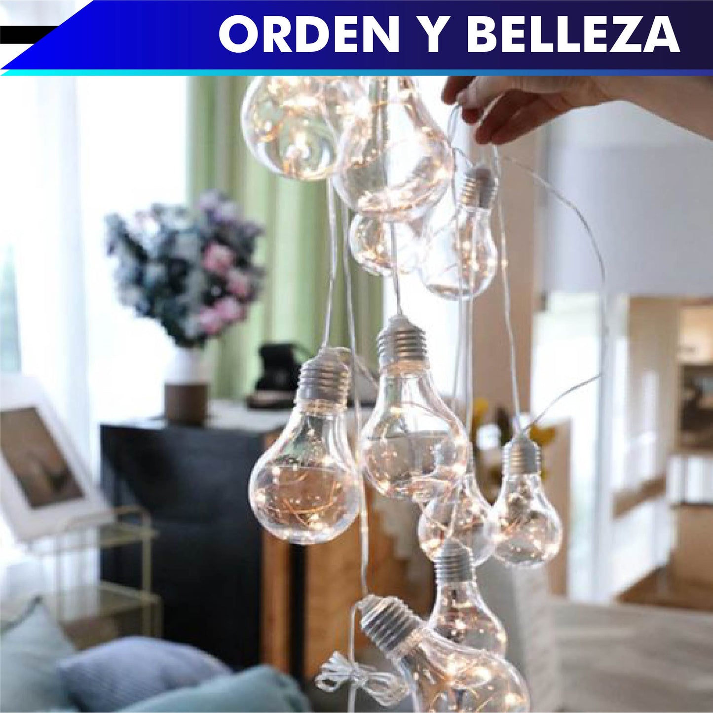 Serie de 10 luces LED de 10 cm alto X 6 cm diámetro tipo foco decorativas