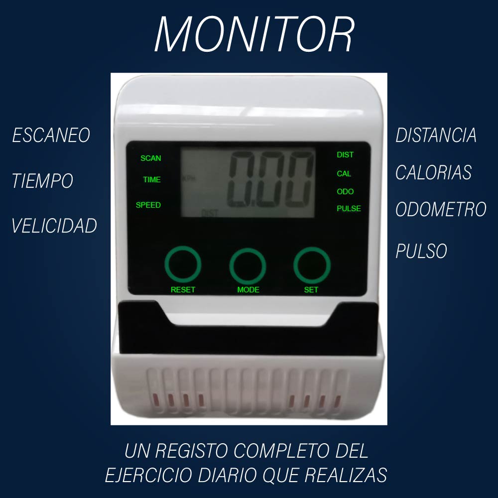 Maquina Eliptica Bicicleta Elíptica 16 Velocidades Abatible