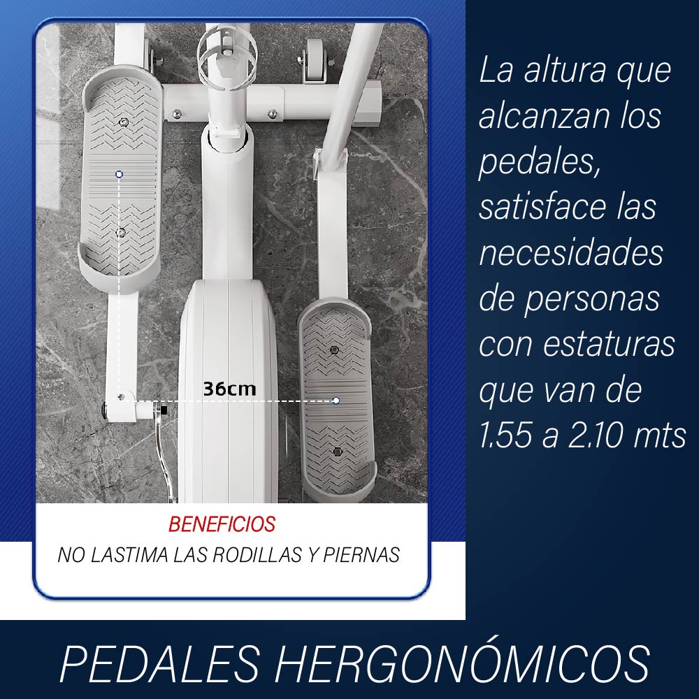 Maquina Eliptica Bicicleta Elíptica 16 Velocidades Abatible