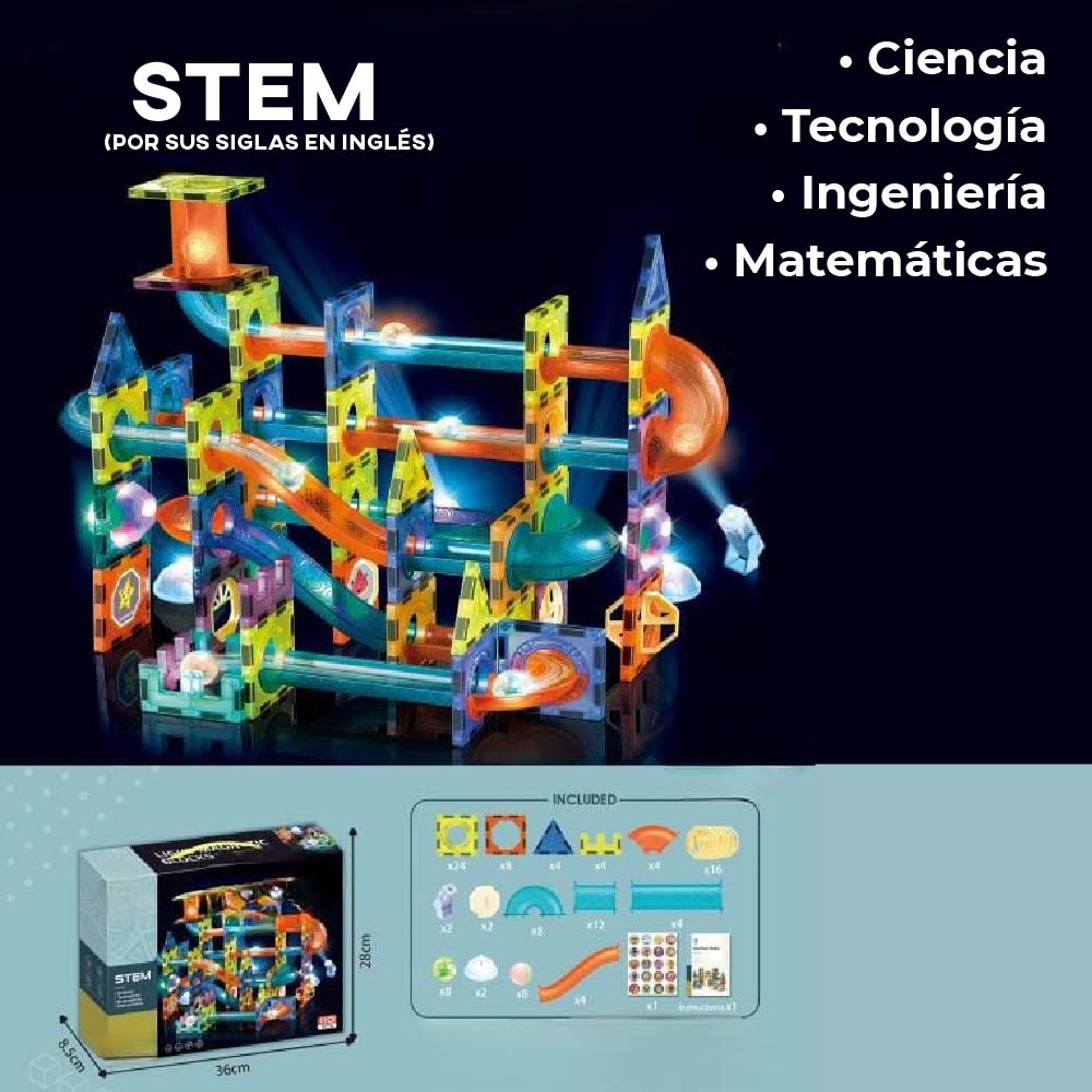 Bloques de Construccion Magneticos 3D Educativos Creativos STEM