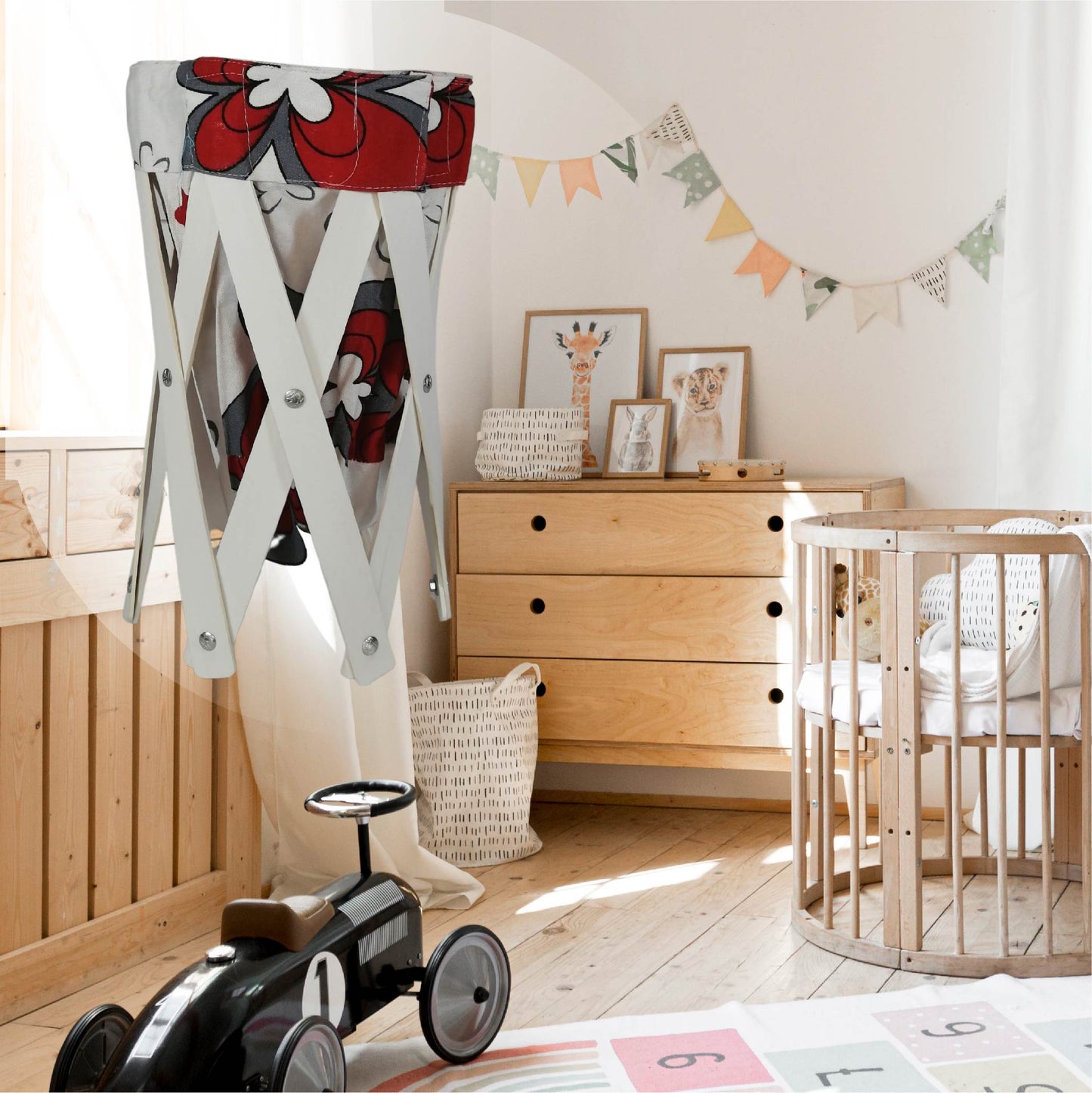 CANASTA (CESTO) PEQUEÑO PARA ROPA MULTIUSOS DE LONA LAVABLE