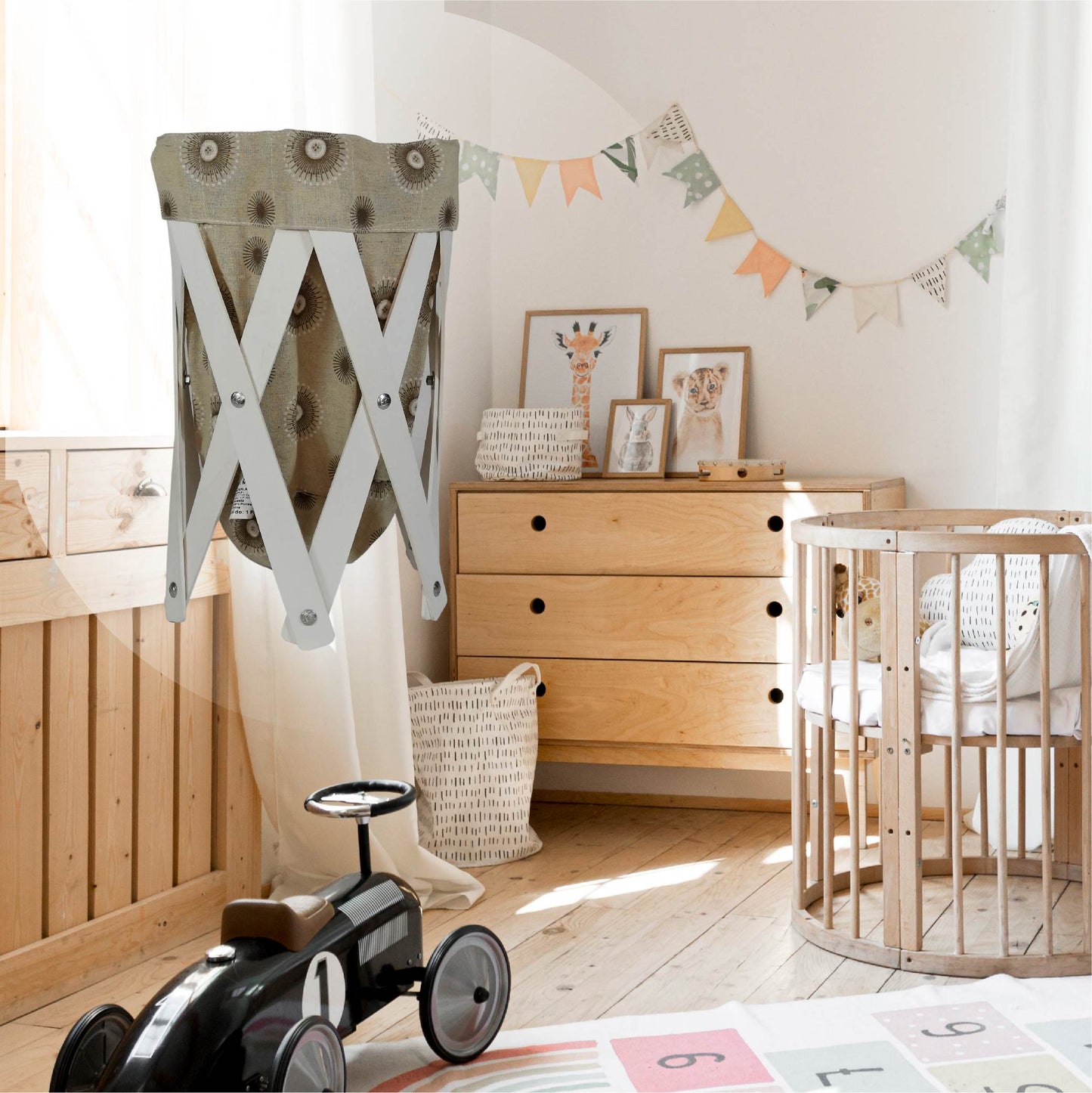 CANASTA (CESTO) PEQUEÑO PARA ROPA MULTIUSOS DE LONA LAVABLE