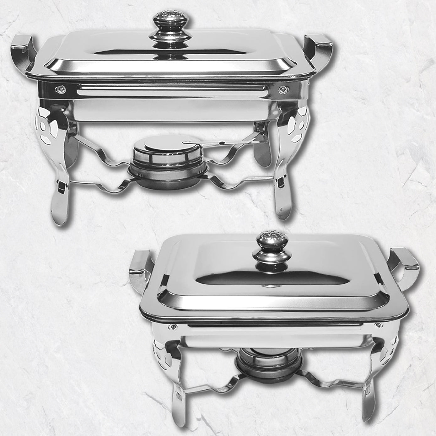 Chafer Buffet Chafer Bufetera Rectangular Acero Inox 1.5 Lts