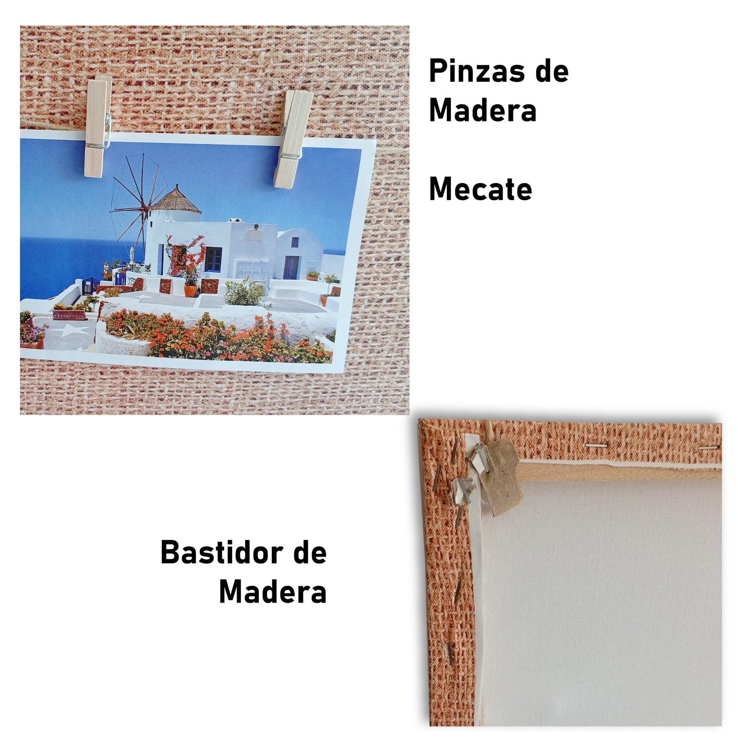 Portarretratos Chic-fantasy Con Pinzas Y Mecate 1