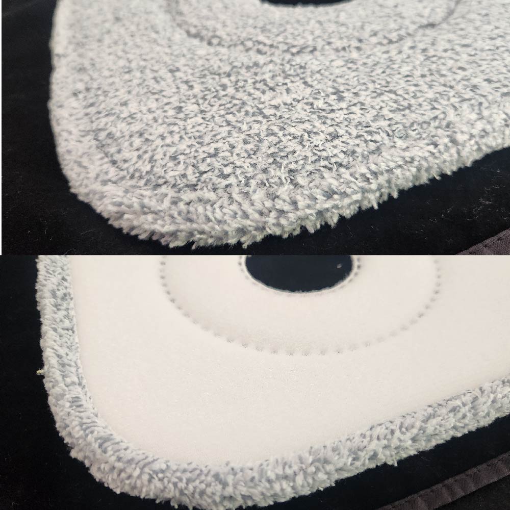 Juego de 3 Piezas de repuestos de fregona Microfibra para trapeador Giratorio Cuadrado