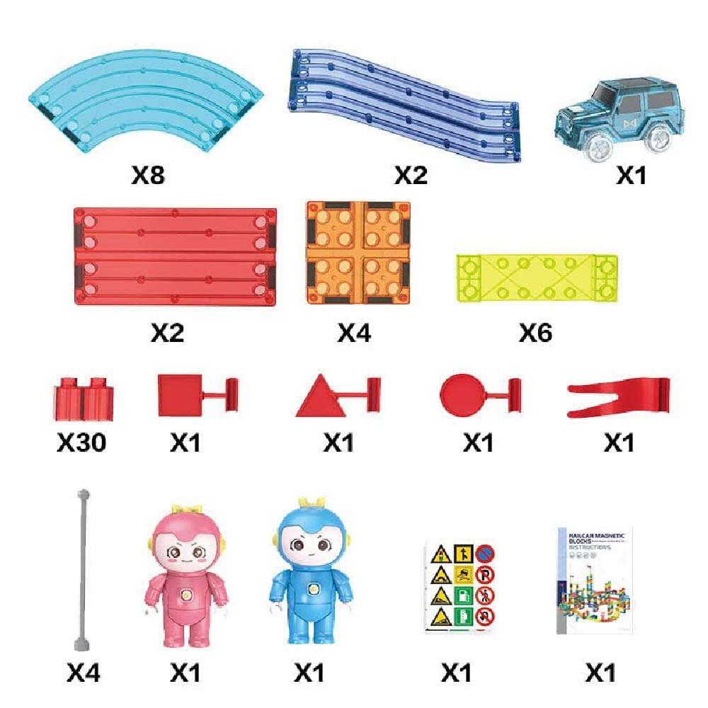 Bloques de Construccion Magneticos 3D para niños Juegos Educativos Creativos 154 Piezas