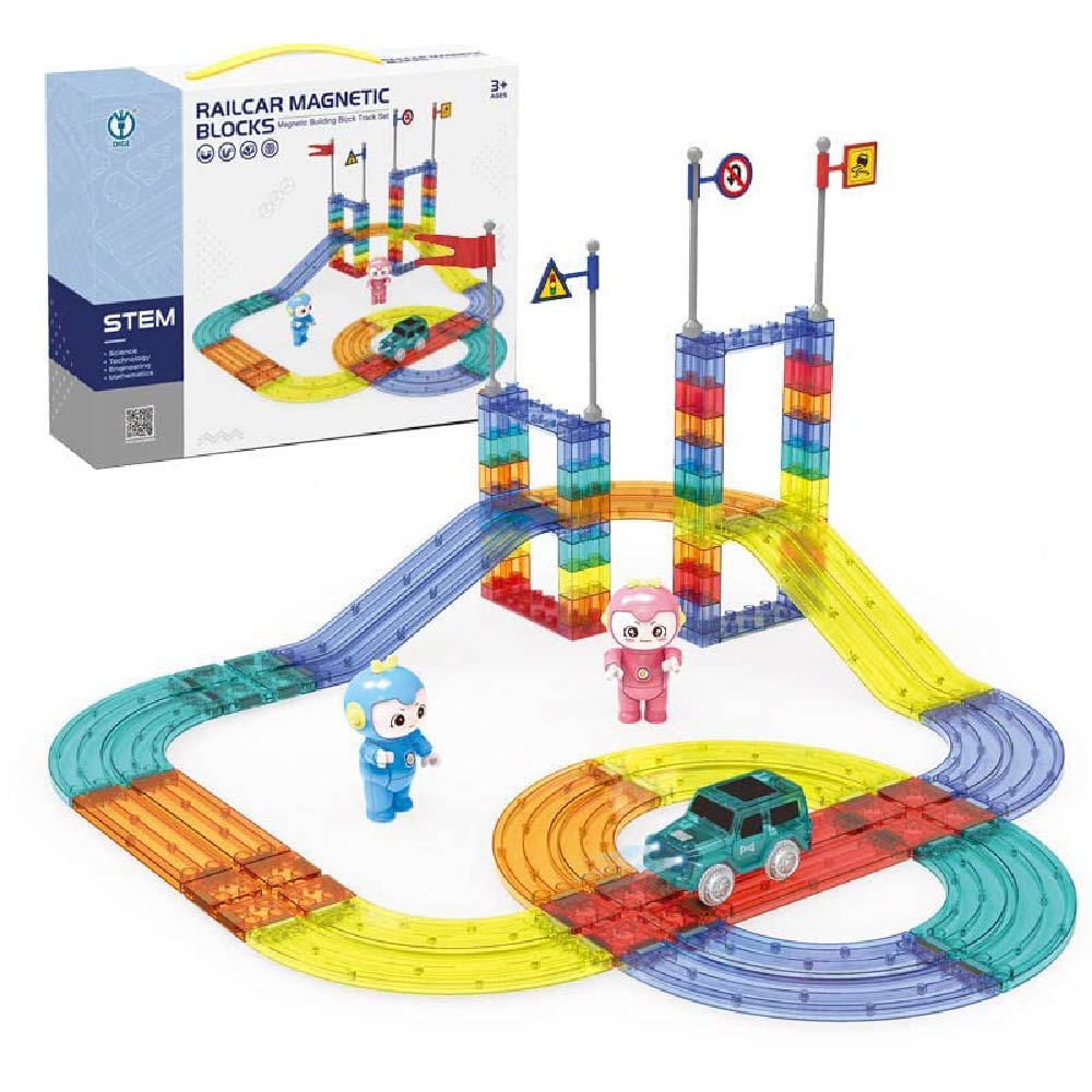 Bloques de Construccion Magneticos 3D para niños Juegos Educativos Creativos 154 Piezas