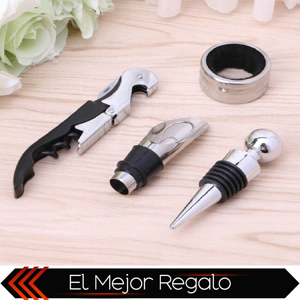 Set De Vino Juego De Accesorios Para Vino Juego De 4 Pzs
