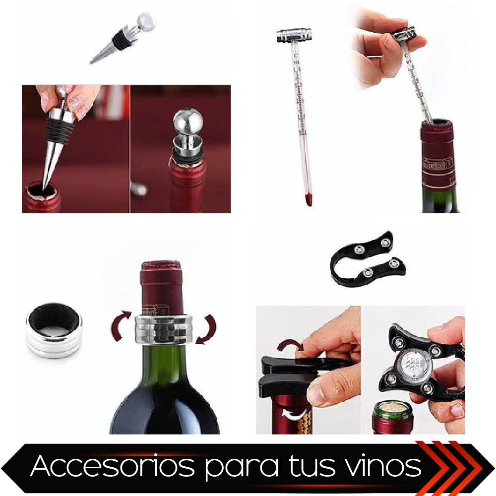 Set De Vino Juego De Accesorios Para Vino Y Ajedrez