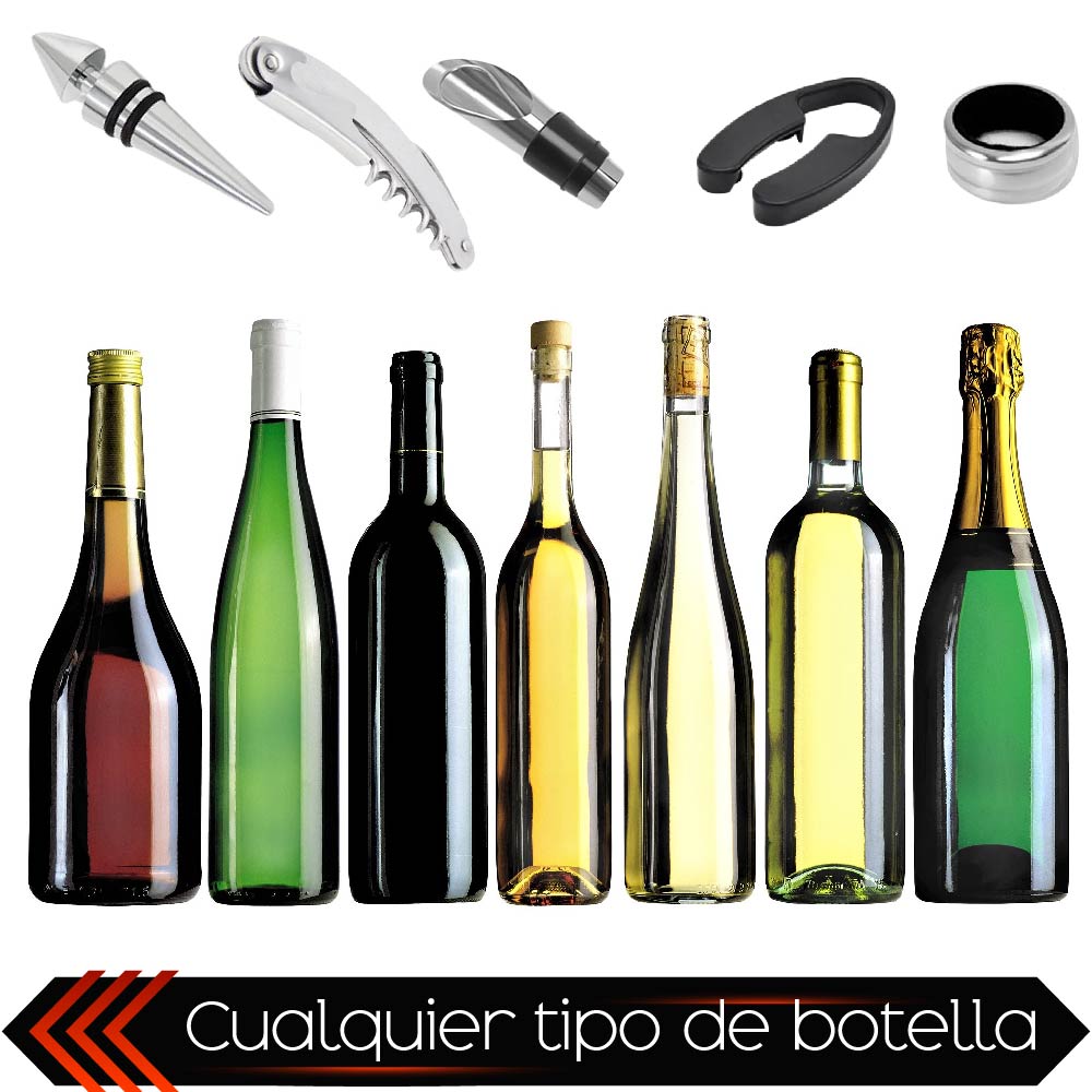 Set De Vino Juego De Accesorios Para Vino Forma De Botella