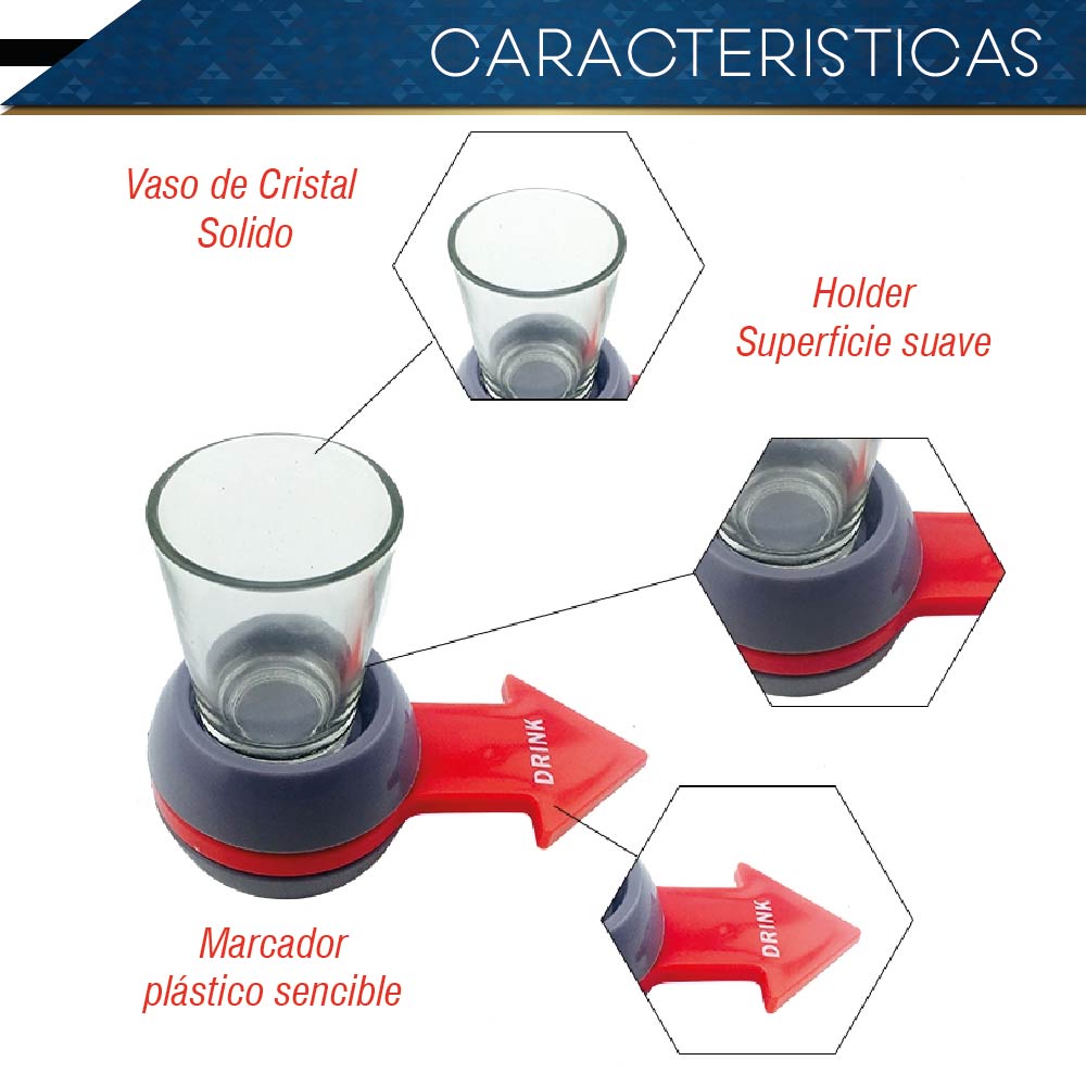 Spin Shot Juego De Beber Ruleta