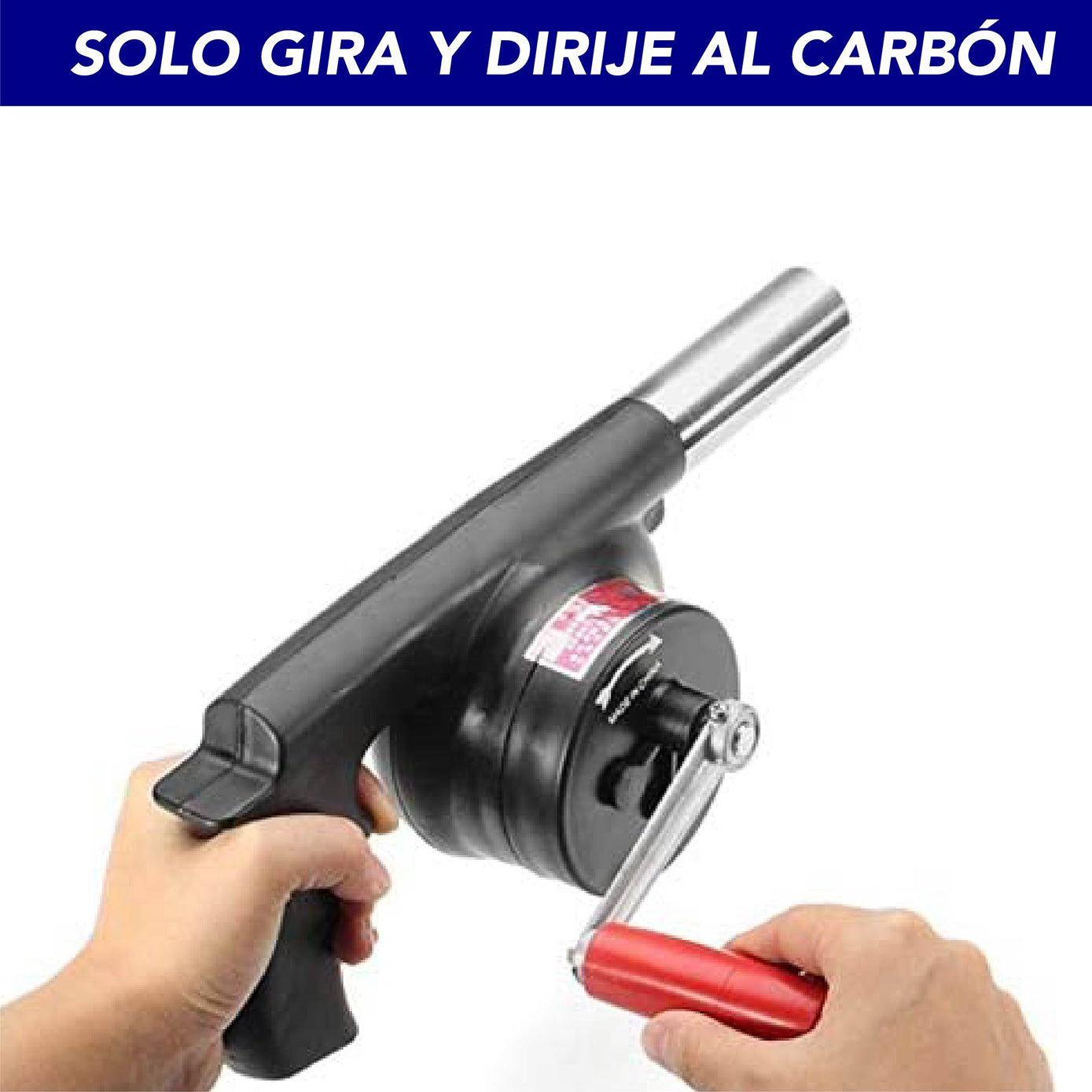 Ventilador Soplador De Aire Manual P/avivar Fuego En Asador