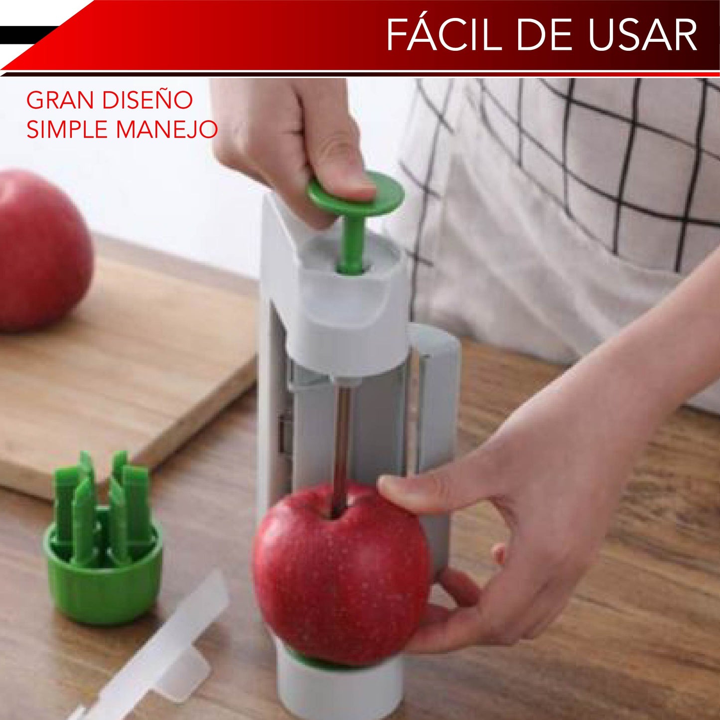 ortador Multifuncional de Hojas funcional para Vegetales, Frutas y Verduras