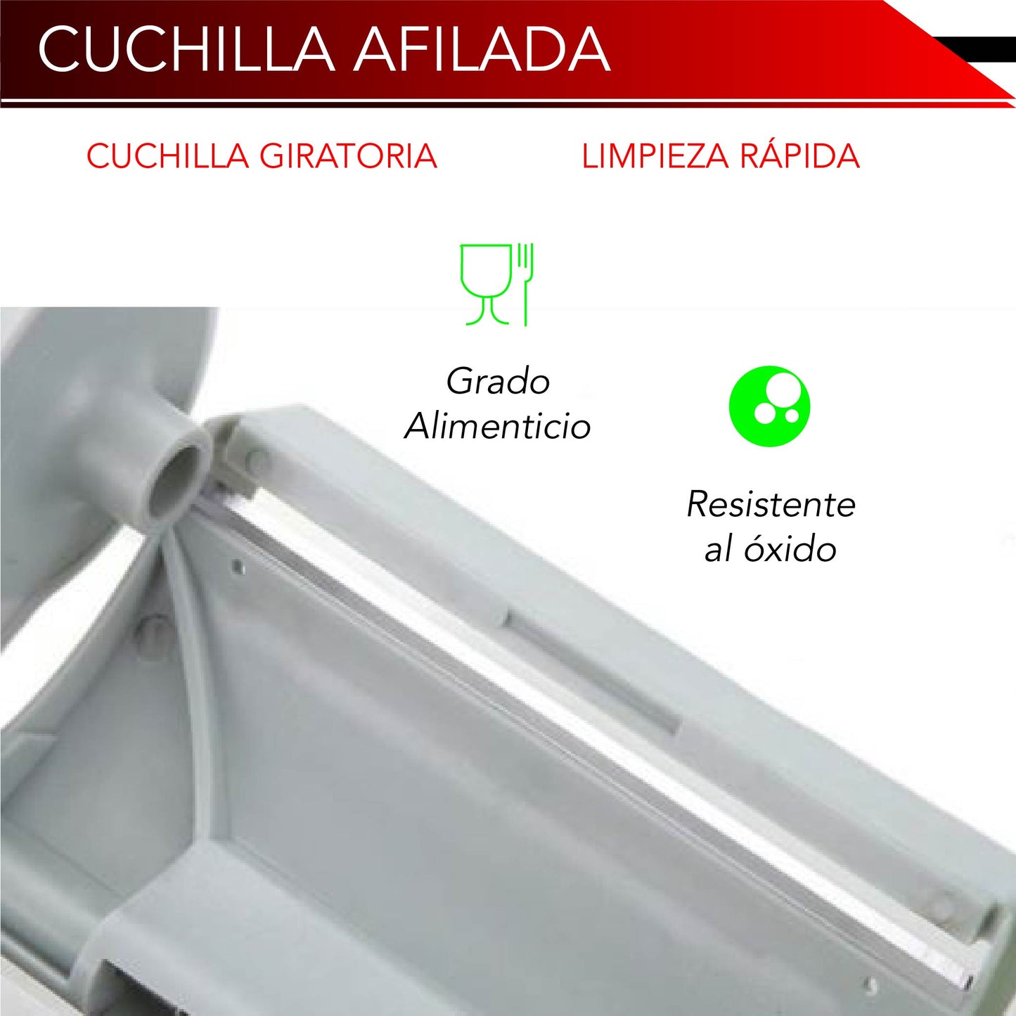 ortador Multifuncional de Hojas funcional para Vegetales, Frutas y Verduras