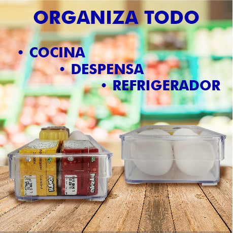 Organizadores De Alimentos Contenedores Multiusos Refri 3pcs