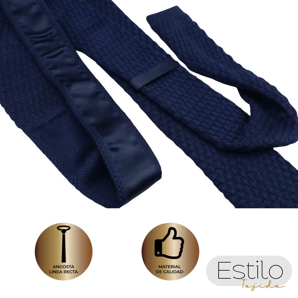 CORBATA TEJIDA COLORES BRILLANTES Y DISEÑOS ELEGANTES (POLIESTER)