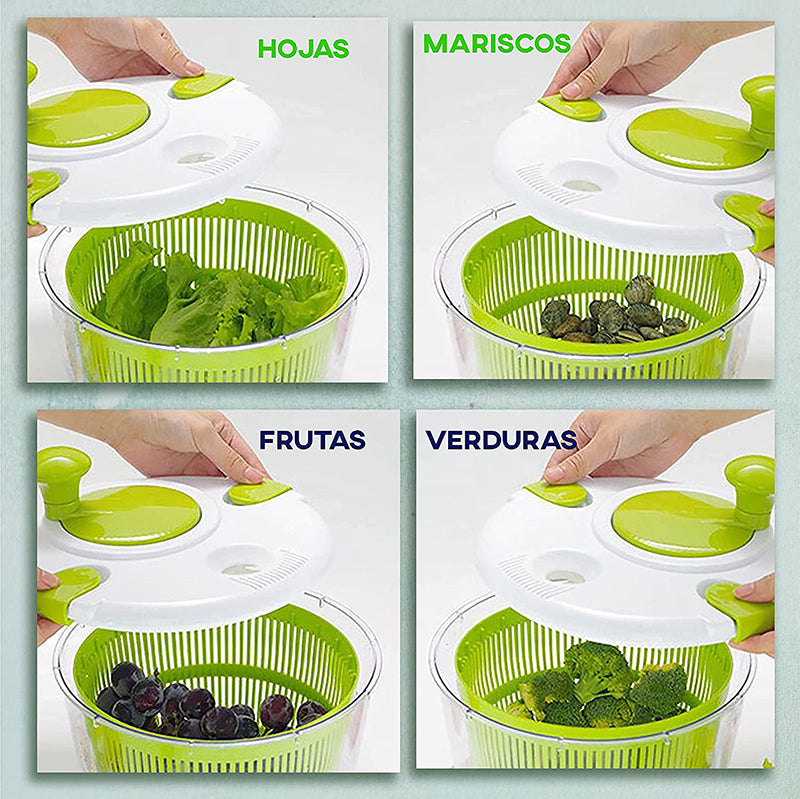 Centrifugadora Ensalada Escurridor Lechuga 5 Litros