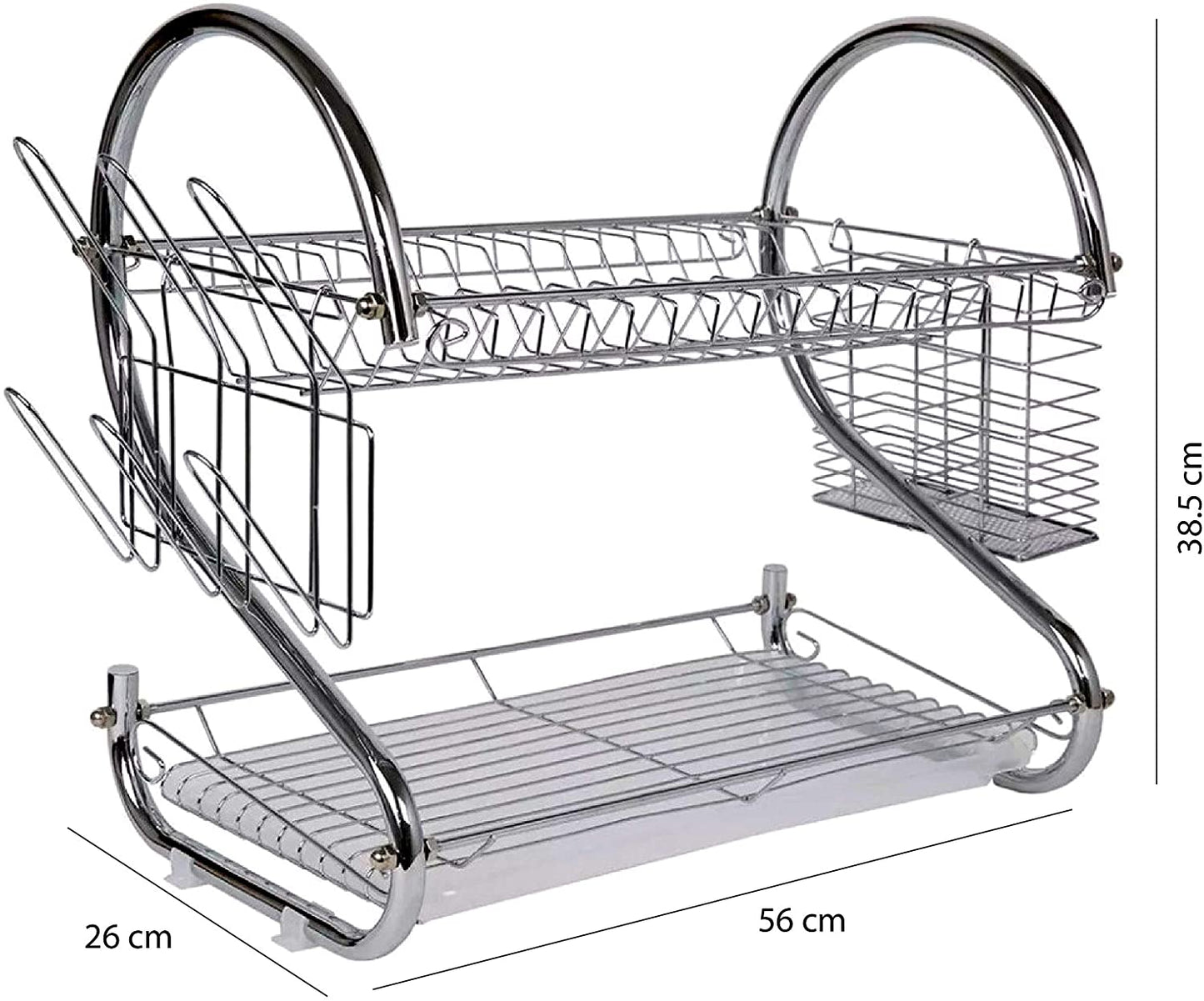 ESCURRIDOR DE TRASTES 2 NIVELES 56 cm 22”