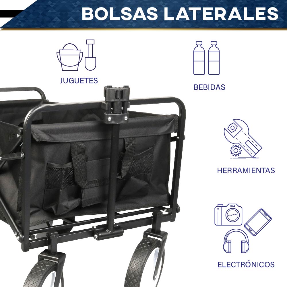 Carrito De Compras Plegable Carrito Transportador Multiusos