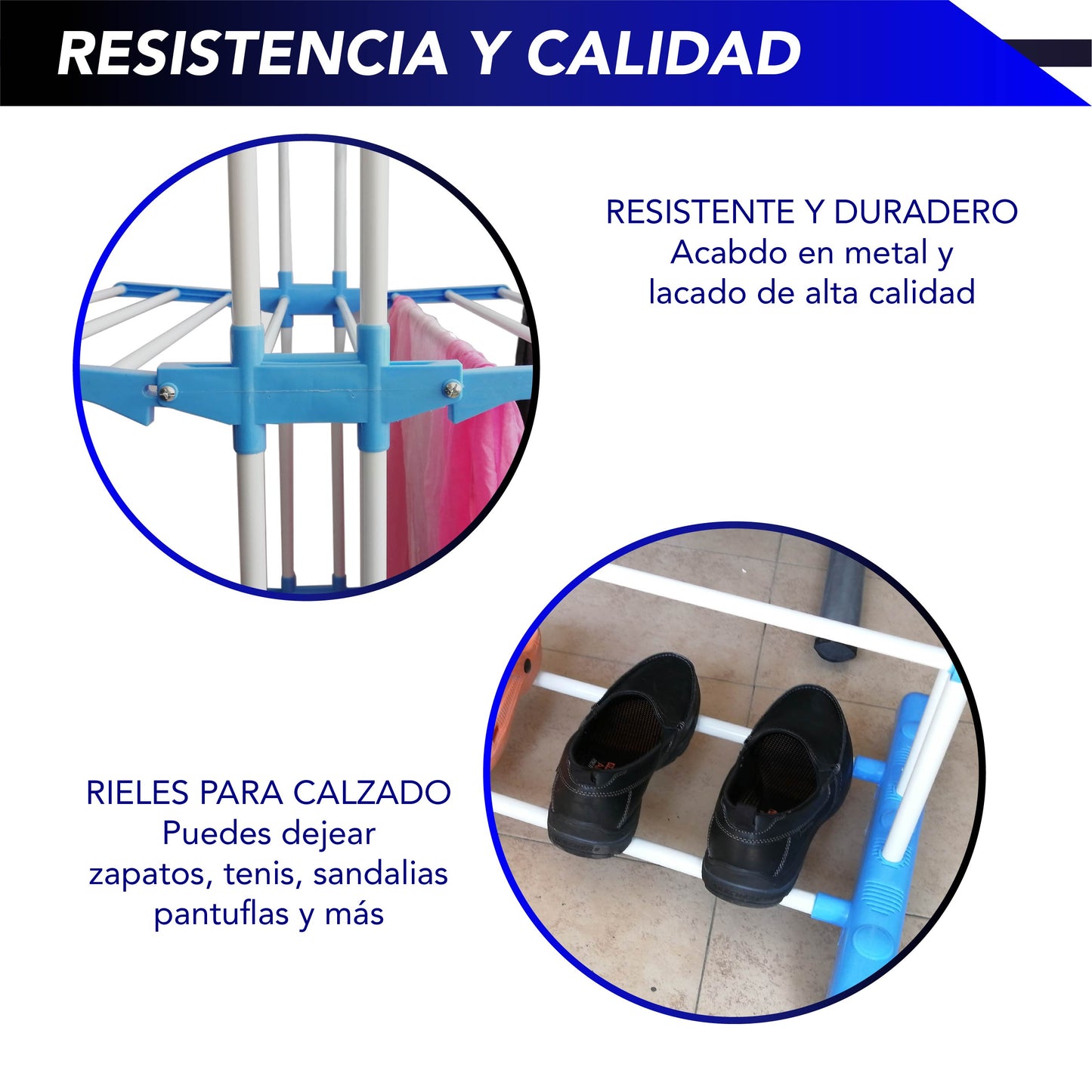 Tendedero Vertical Plegable 3 Niveles Ahorra Espacio Móvil