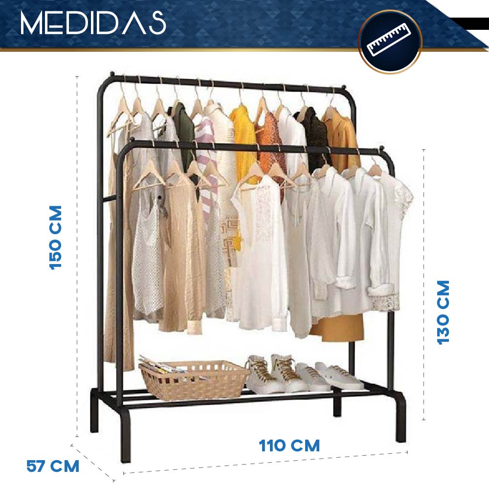 Perchero De Piso Organizador Para Ropa Rack Colgador Closet