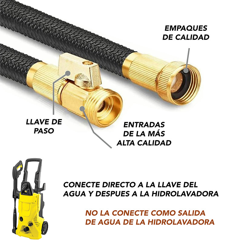Manguera Expandible 100ft 30 Mts Con Pistola