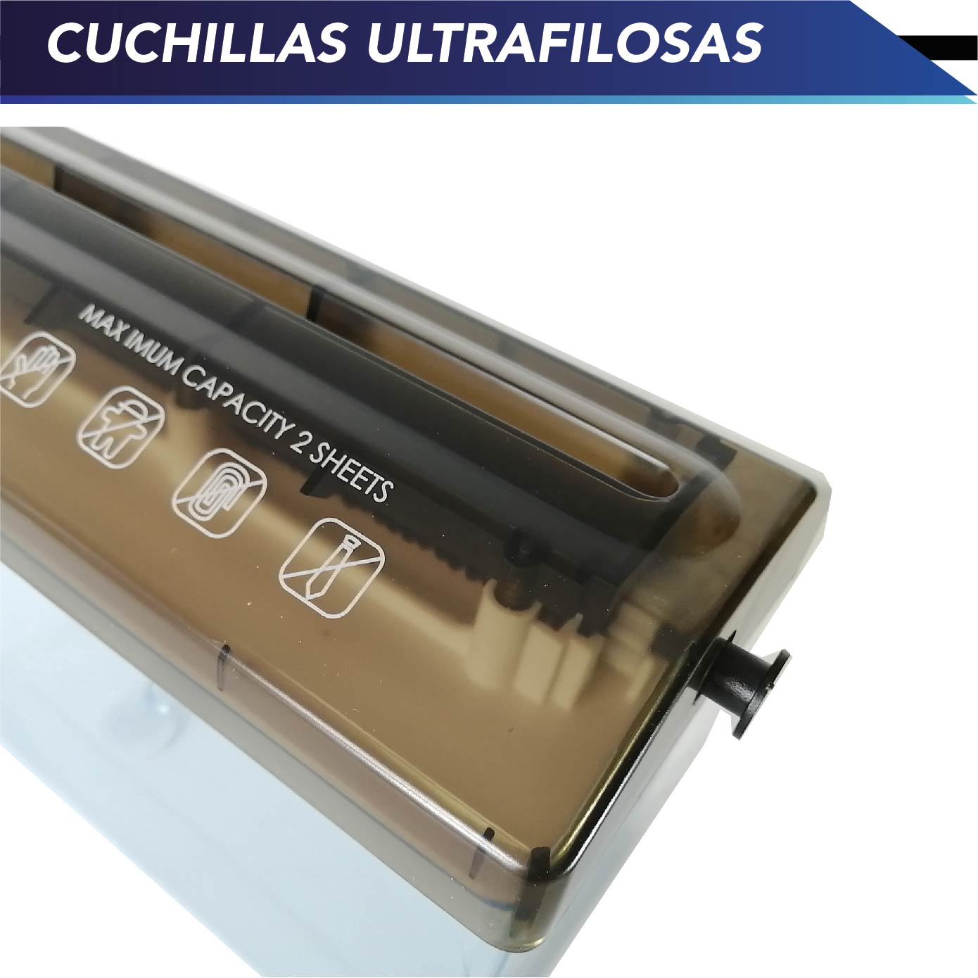 TRITURADOR DE PAPEL MANUAL PORTÁTIL PARA EL HOGAR, Y OFICINA TAMAÑO: CARTA Y OFICIO