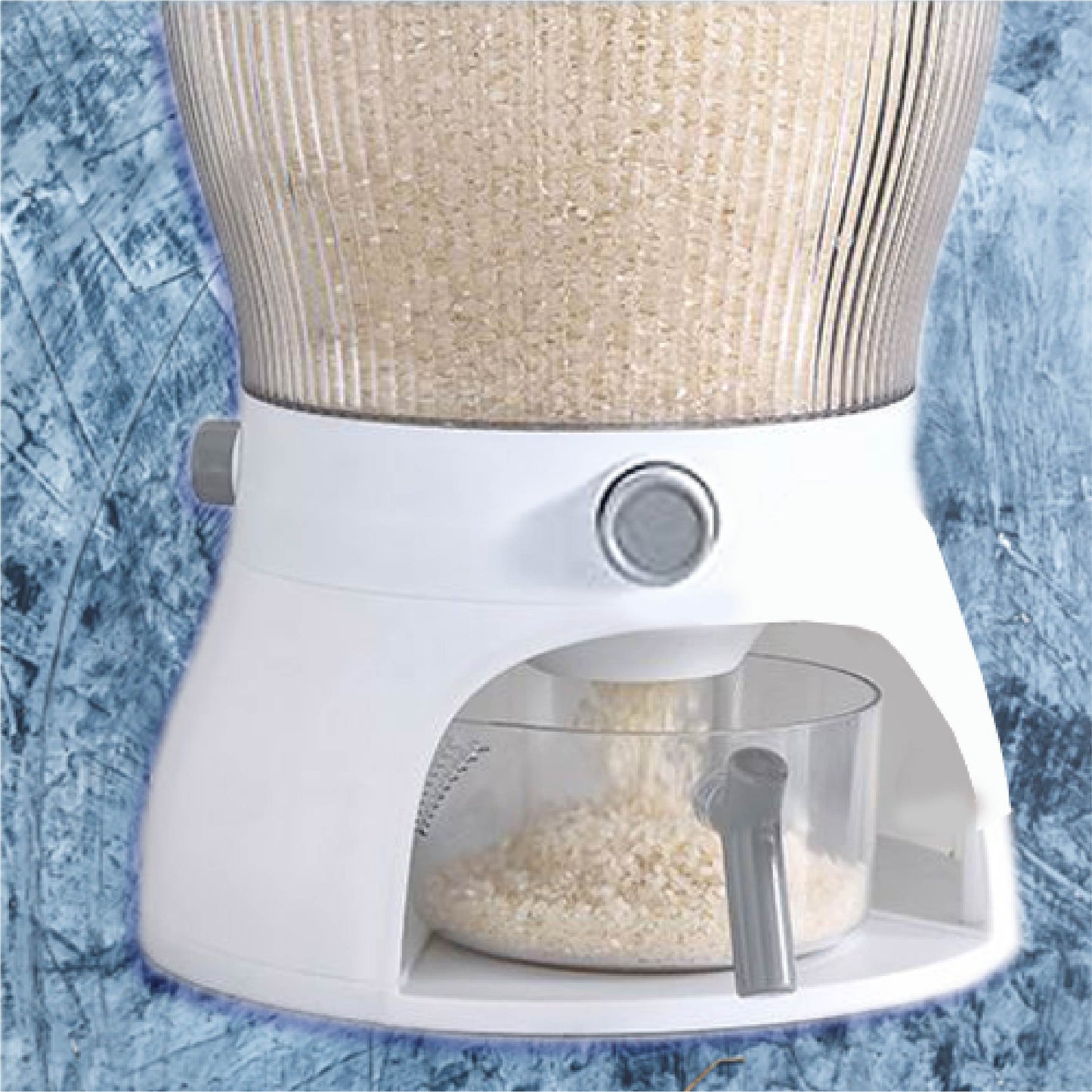 RD ROYAL COOK Dispensador de Semillas, Dispensador de Granos y alimentos secos, Dispensador con capacidad de 10 L. 4 separadores para mesa