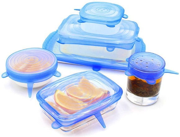 Tapa De Silicon De 6 Tamaños Ecologico Reutilizables