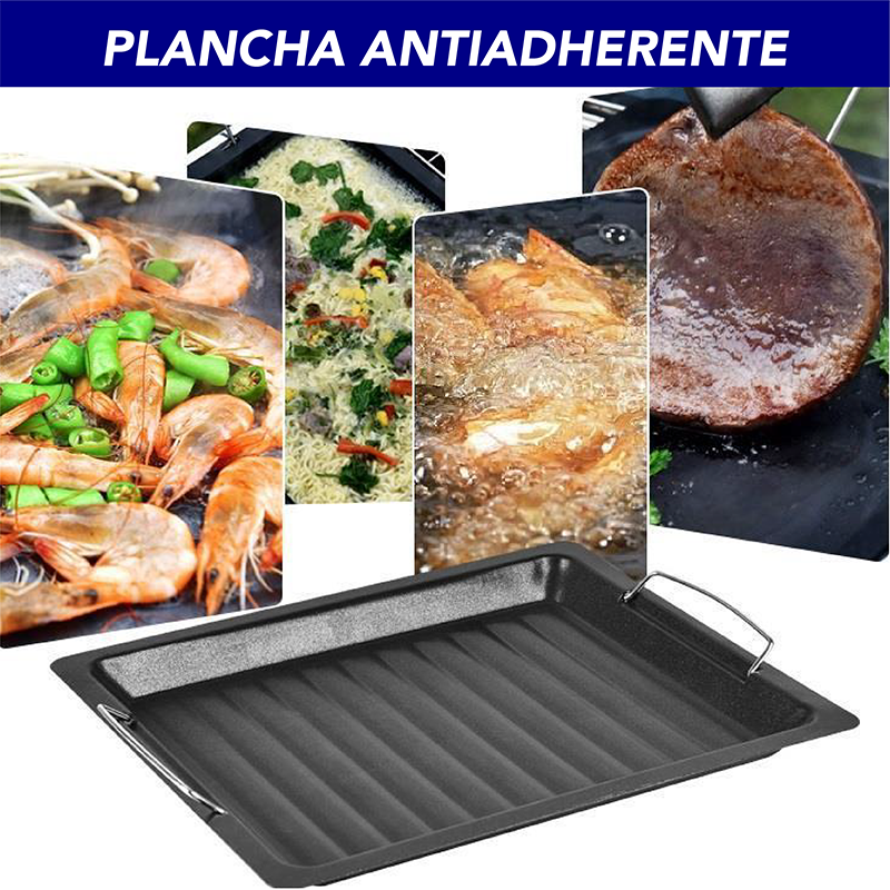 Asador para carbon con bolsa y accesorios