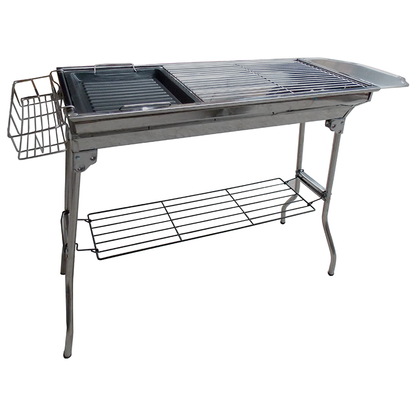 Asador para carbon con bolsa y accesorios