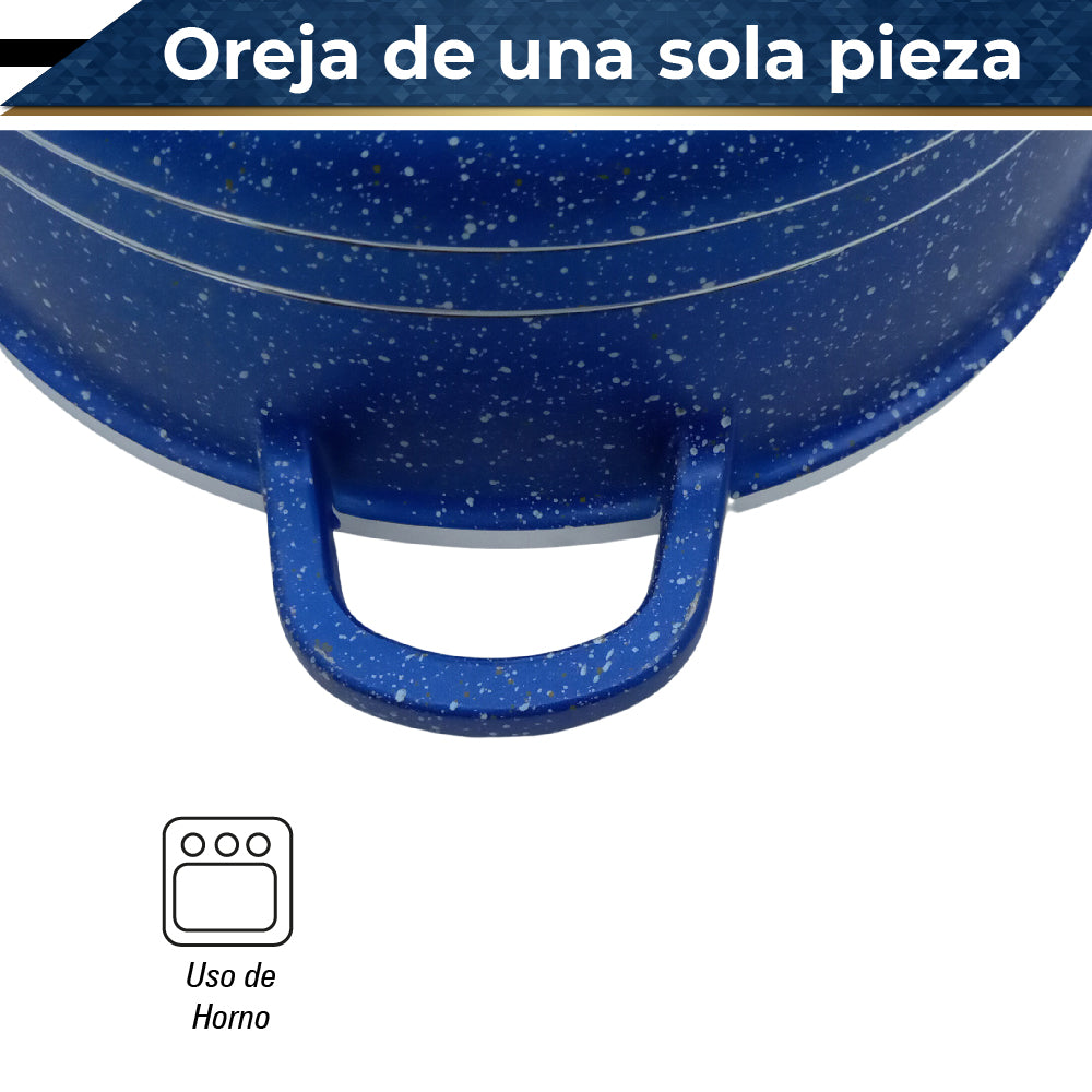 Bateria de Cocina Olla Cacerola Imperial XL 6 pz (Azul)