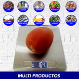 BASCULA DE COCINA DIGITAL MULTI ESCALA, HASTA 10 KGS ACERO INOXIDABLE (PILAS INCLUIDAS)