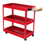 Carrito para Taller de Servicio mecánico Organizador de Herramientas con Ruedas con 3 Niveles