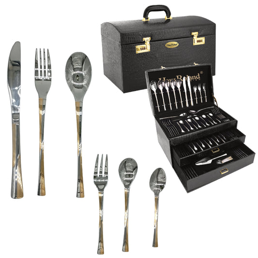 Juego De Cubiertos 86 Pcs Para 12 Personas Acero Inoxidable