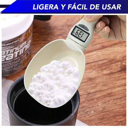 Bascula para mascotas cuchara digital, taza de pesaje de comida, báscula de cocina pesa hasta 800 gr/ 800 ml/ 28 oz/ 3.4