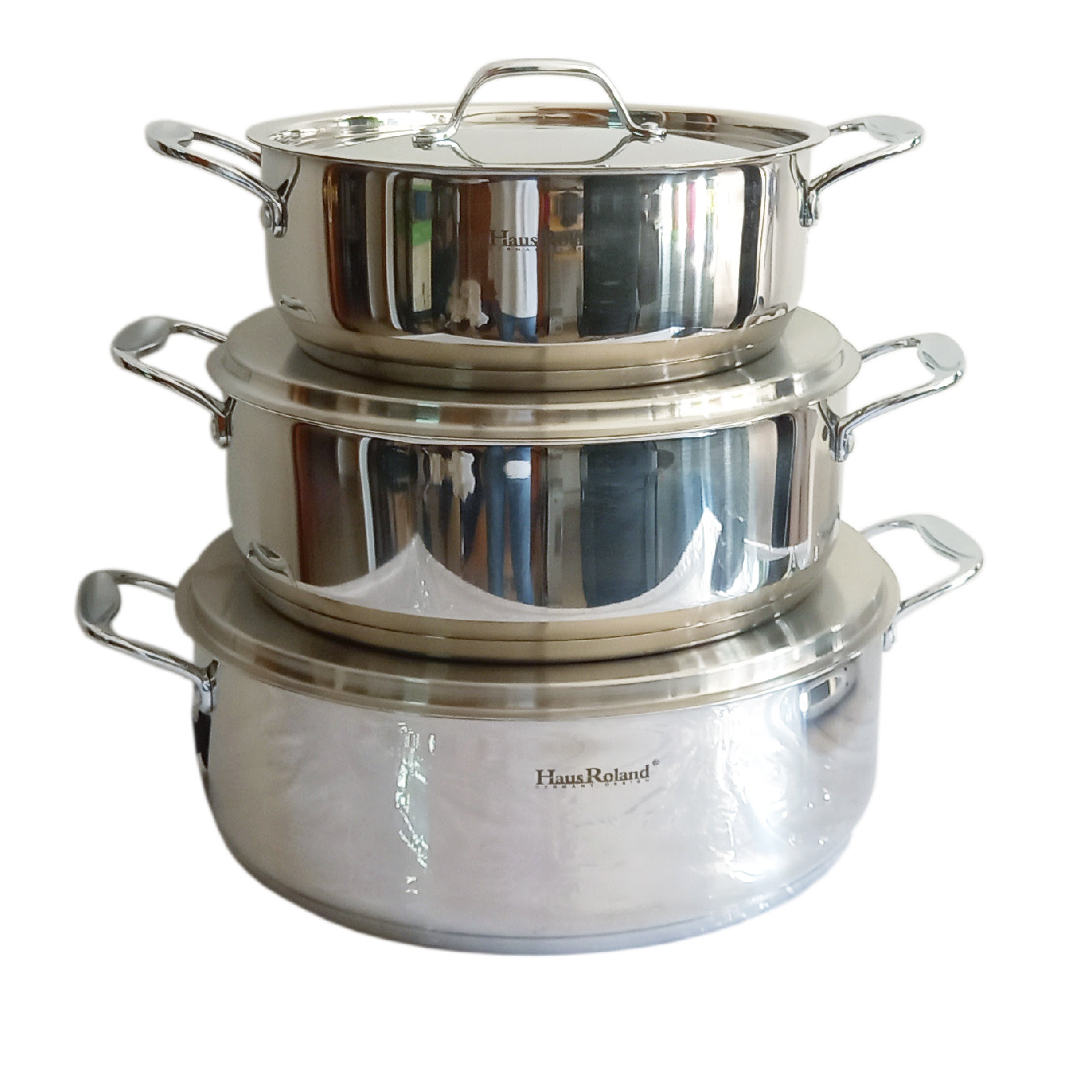 Batería RD Royal Cook Acero Inoxidable C/tapa 6 Piezas