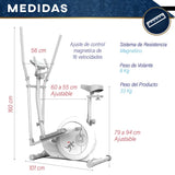 Maquina Eliptica Bicicleta Elíptica 16 Velocidades Abatible