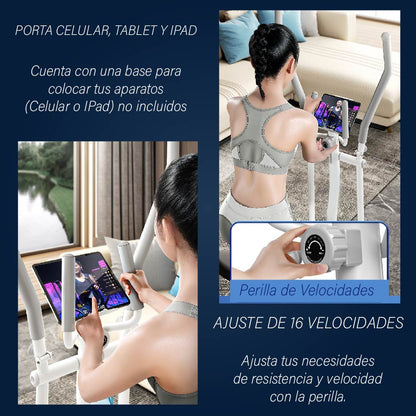 Maquina Eliptica Bicicleta Elíptica 16 Velocidades Abatible