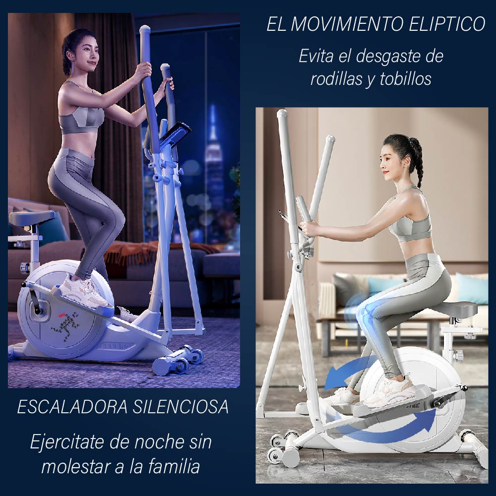 Maquina Eliptica Bicicleta Elíptica 16 Velocidades Abatible