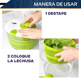 Centrifugadora Ensalada Escurridor Lechuga 5 Litros