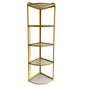 Estante Esquinero Estanteria Plegable 5 Niveles Mostaza