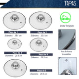 BATERÍA DE COCINA DE ALUMINIO RECUBRIMIENTO DE GRANITO 10 PZ GRIS