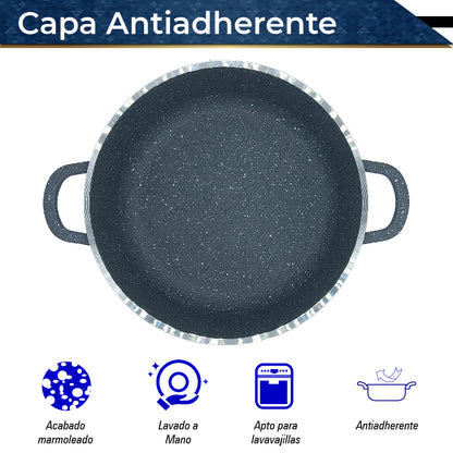 Bateria de Cocina Olla Cacerola Imperial XL 6 pz (Gris)