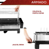 Escurridor para Platos de Acero Inoxidable para Fregadero de Cocina Estante para Cubiertos Soporte para Tazas