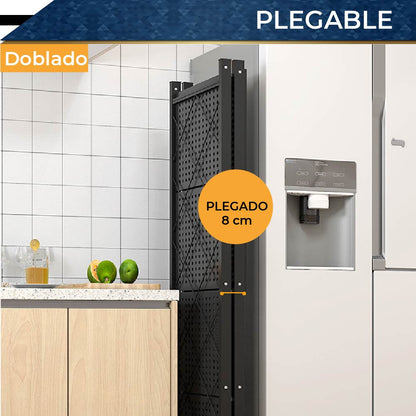 Estante de Almacenamiento Plegable de Acero al carbón con Ruedas