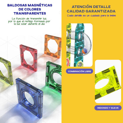 Bloques de Construccion Magneticos 3D Stem, Juguetes Imanes