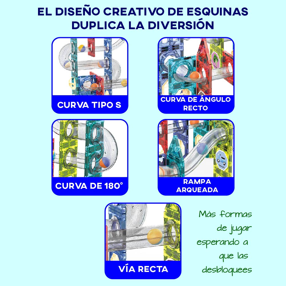 Bloques de Construccion Magneticos 3D Stem, Juguetes Imanes