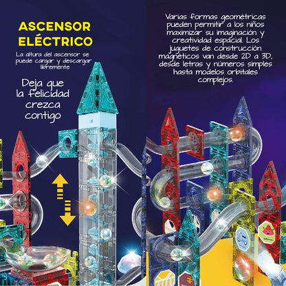 Bloques de Construccion Magneticos 3D Stem, Juguetes Imanes