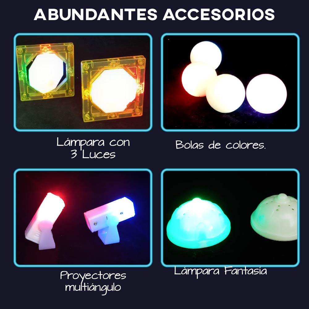 Bloques de Construccion Magneticos 3D Educativos Creativos STEM